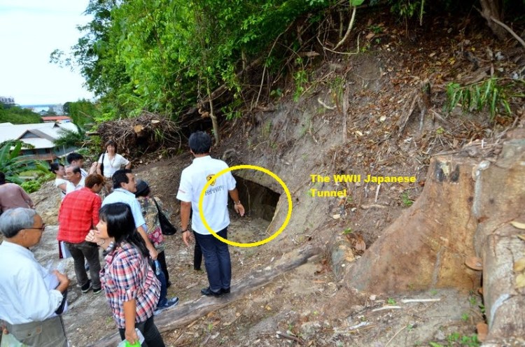 The Japanese Tunnel found opposite the Pastoral Centre