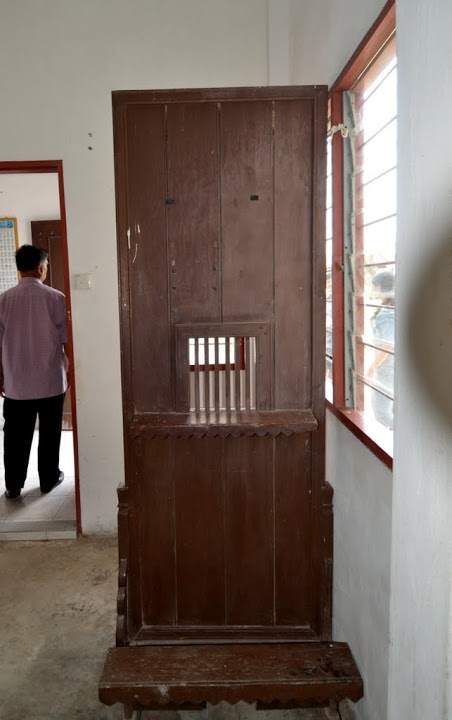 100 yr-old confessional from the old kinuta church