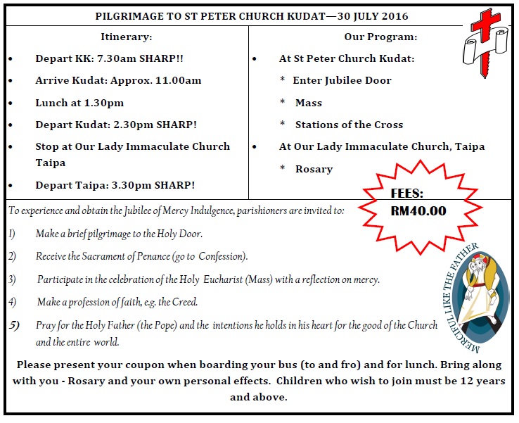 amended kudat itinerary