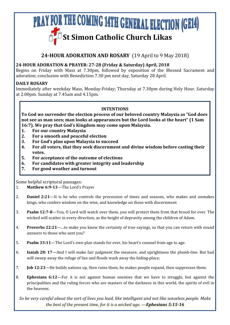 Pray for the GE14 (latest Amended)-1